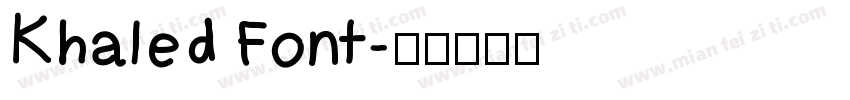 Khaled Font字体转换
